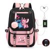 Surrounding Anime Korean Edition School Bag Campus Male And Female Students Multifunctional Usb Backpack