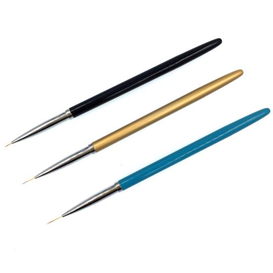 3Pcs Nail Art Brush Liner Pens UV Gel Polish Paint Drawing Brushes Manicure Tool