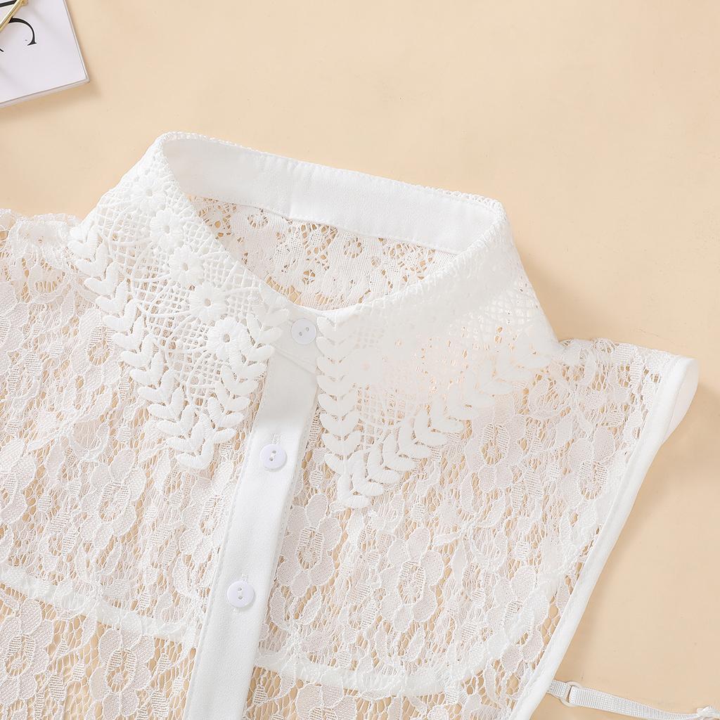 Hollow Embroidered Collar, Lace Fake Collar, Elegant, Fashionable, Personalized, Versatile, Detachable Fake Collar