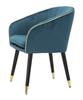 Armchair Paris Teal Gold Cm 62X58X78