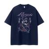 Unisexs Tshirt Fashion Streetwear Poison Band Dark Skeleton Limited Edition Retro American Streetwear Rock Shortsleeved Top