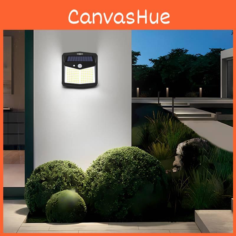 Outdoor Solar Wireless Powered Human Body Induction Lamp 128 Led Use Courtyard