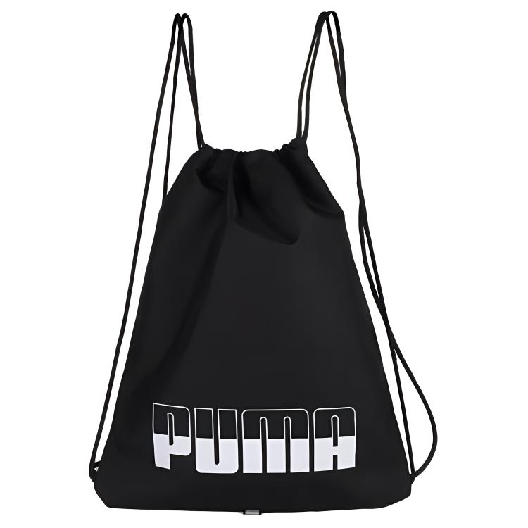 Puma Plus Gym Sack II Drawstring Fabric Backpack Unisex Backpack Black 076059-01 Black
