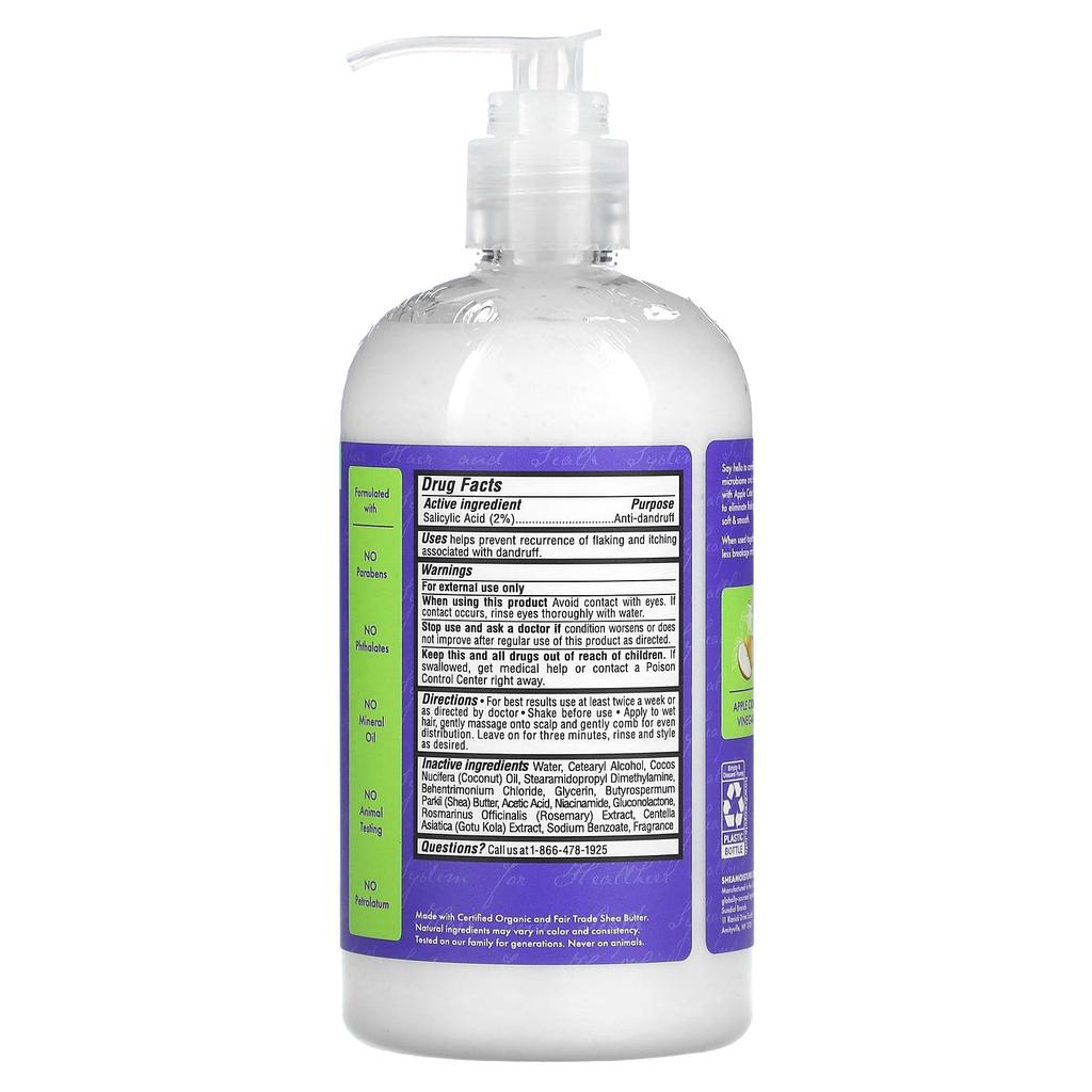 Anti-Dandruff Conditioner, Apple Cider Vinegar, 384 Ml (13 Fl Oz)