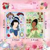 816Sheets Disney Princess Children Puzzle Stickers Make-A-Face Funny Diy Assemble Jigsaw Cartoon Sticker Kids Educational Toys