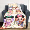 Labubu Personalized Name Blanket Multi-purpose Customizable Blanket Durable Comfort for Home Decor Office Office Chair Living Room for All Occasions