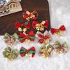 Cross-border DIY Burlap Bell Bow for Christmas Decorations and Gift Packaging