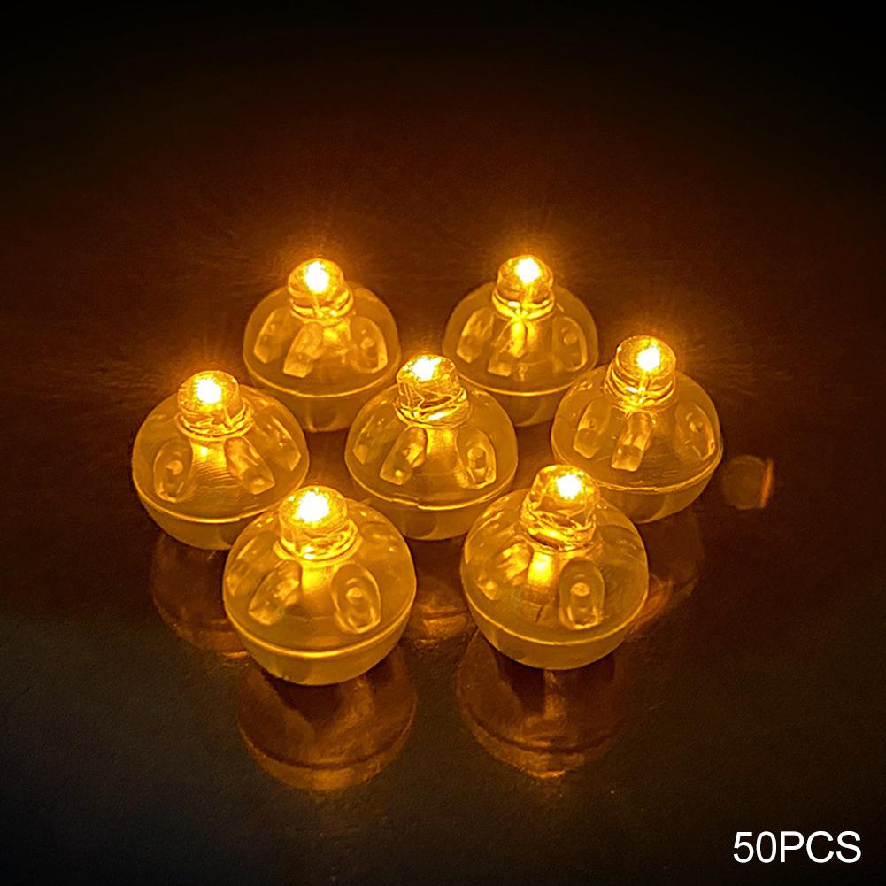 50pcs Mini LED Balloon Light Colorful Flashing Luminous Tumbler Ball Lamp Lantern Light Christmas Wedding Party Decorations