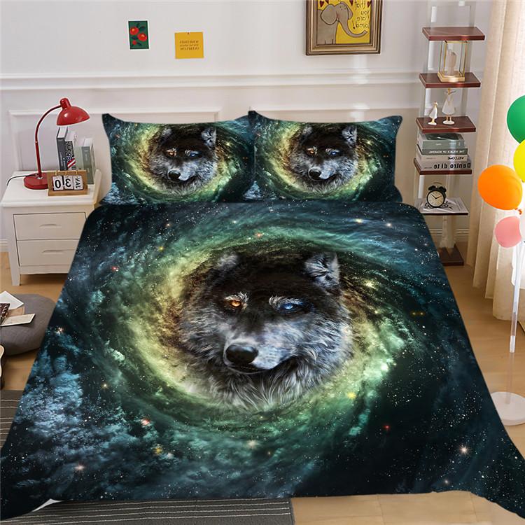 Shopify Can Star Animal Digital Printing Polyester Bedding Two Three Piece Set