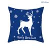45Cm Blue Snow Winter Christmas Pillowcase Xmas Ornaments Sofa Pillow Cover Merry Christmas Decor Home Car Cushion Cover
