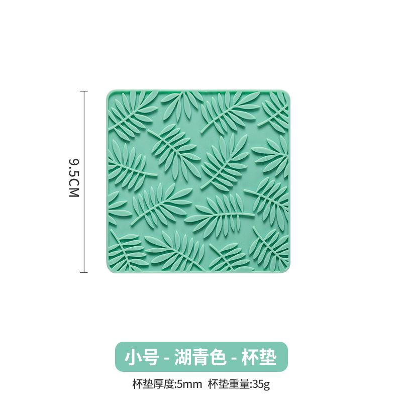 Nordic Leaves Coasters Silicone Insulation Coasters Pot Mats Thick New Dining Table Heat-proof Bowl Mats Plate Mats
