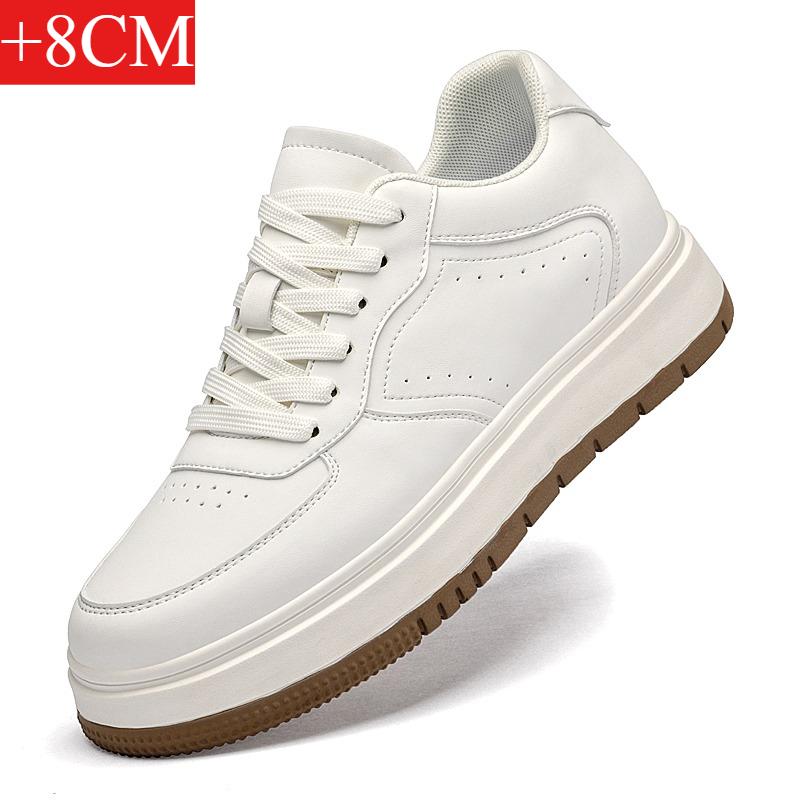 Men s Height-increasing Shoes, 8cm Beige and Black Height-increasing Shoes, Men s Casual, Fashiable and Sporty, Size 36-44 39