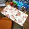 Pink Flowers Mousepad Gamer Lager Computer Pc Desk Mat Anime Office Carpet Playmat Kawaii Extended Rug Office NonSlip Carpet