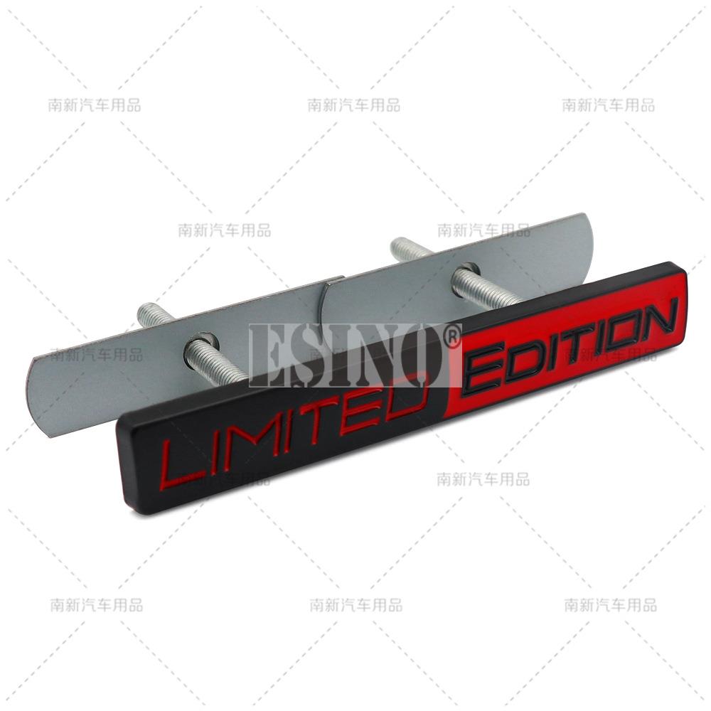 Car Styling 3D Limted Edition Decorative Metal Grill Emblem Rear Trunk Badge Fender Sticker Body Decal Car Accessories