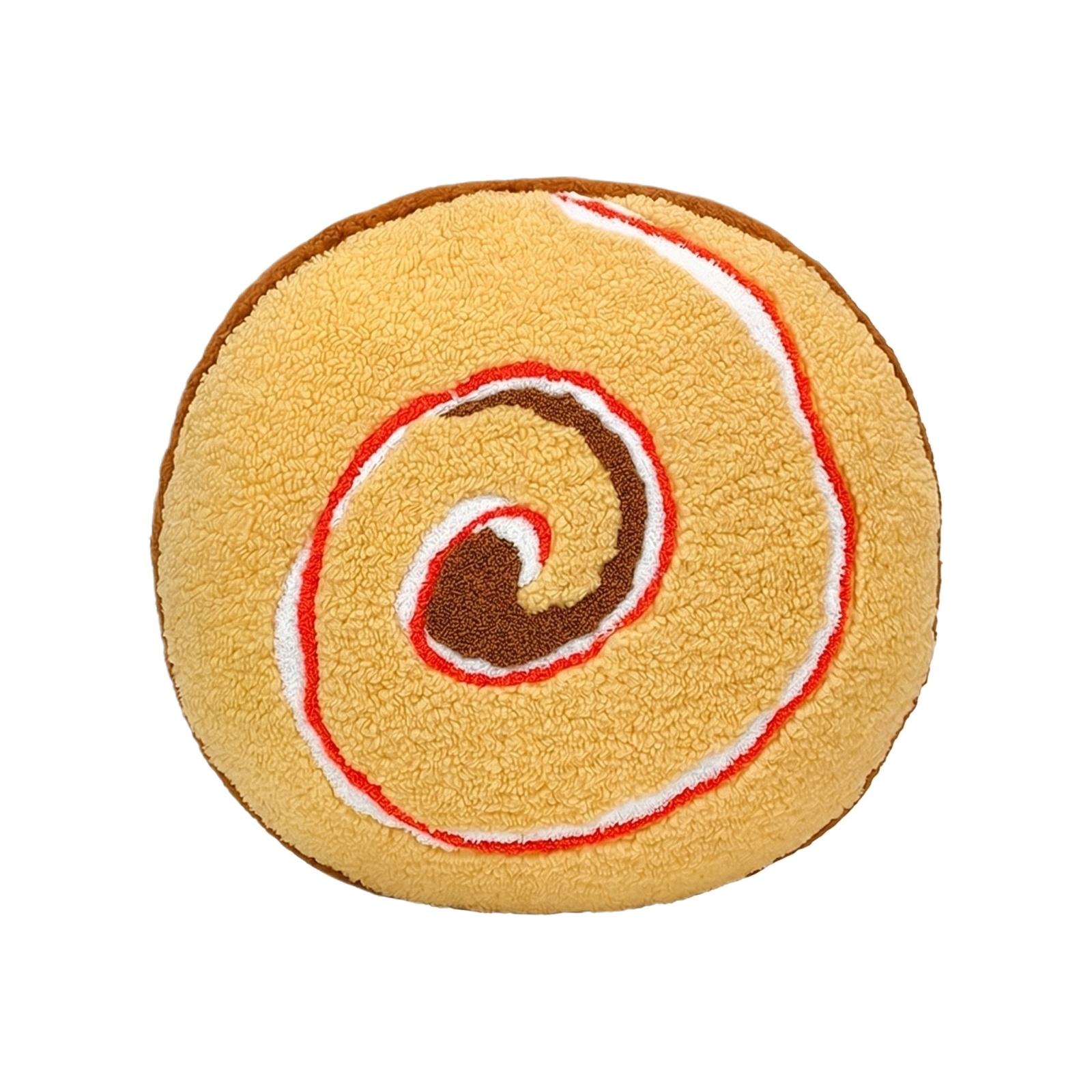 

Plush Swiss Roll Pillow Soft Decorative Cushion Spiral Design Comfortable Stuffed Toy for Home and Office Use One Size
