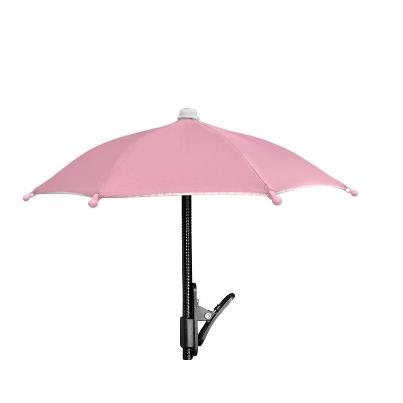 1Pc Metal Hose Can Bending Cell Phone Umbrella Holder With Clip For Sun Shade Cell Phone Sun Protection Shelter From Rain
