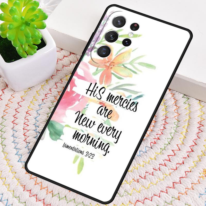 Christian Scripture Phone Case for Samsung Galaxy note 10 pro S26 Ultra S23 S24 FE S25 S21 S22 PLUS shockproof Cove