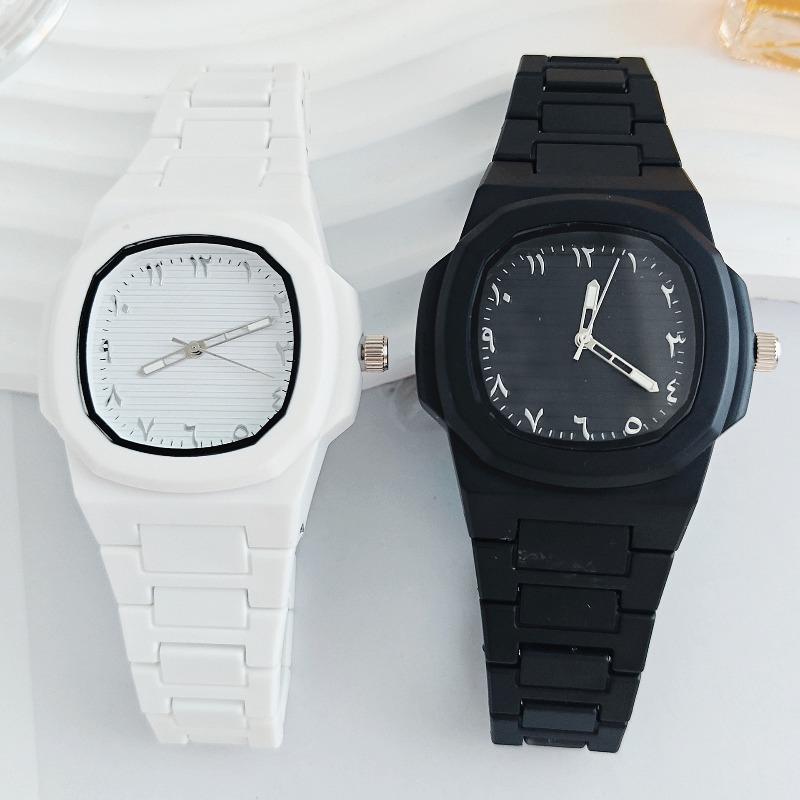 Men's Square Watch Fashion Arabic Digital Quartz Watch