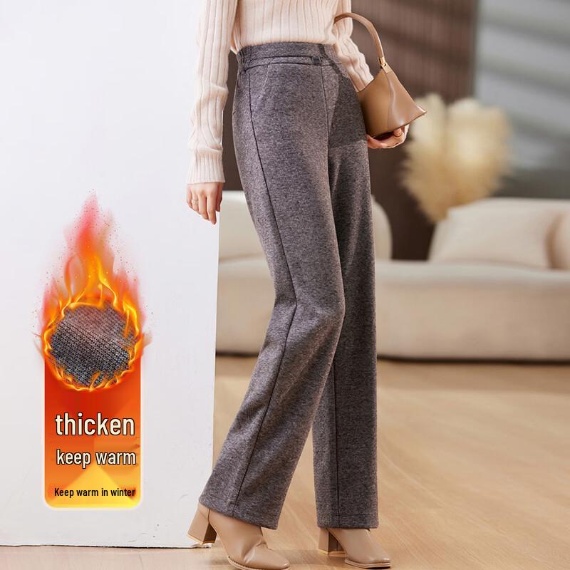 

Осенне-зимние прямые брюки с флисовой подкладкой для женщин Passter 3XL