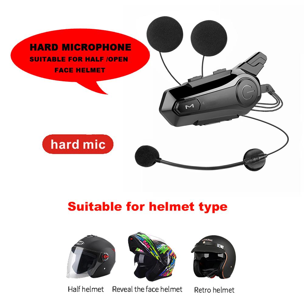 X1 Plus Motor Helmet Intercom Bluetooth 5.0 Motorcycle Wireless Headset 1000m Interphone Speaker Handsfree Walkie Helmet Talkie