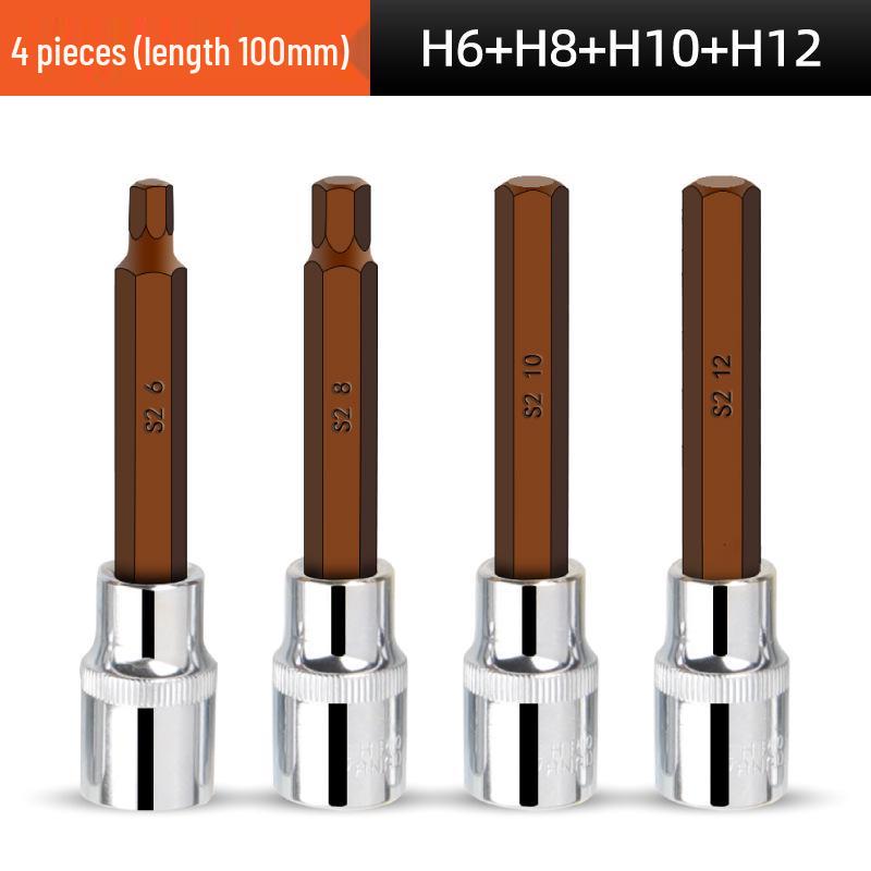 1/2" Electric Hex Socket Wrench and Screwdriver Bit Set