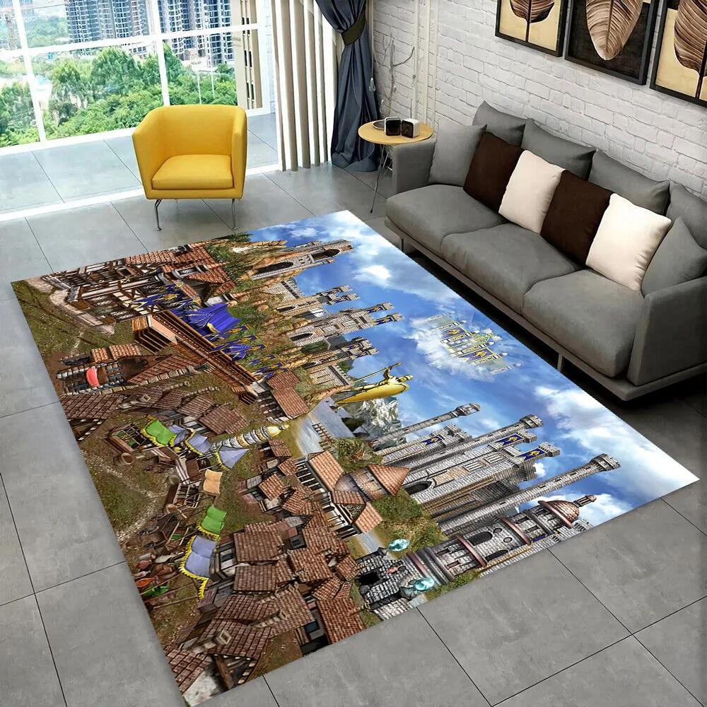 Heroes of Might and Magic Retro Game Area Rug,Carpet for Home Living Room Bedroom Sofa Doormat Decor,kid play Non-slip Floor Mat