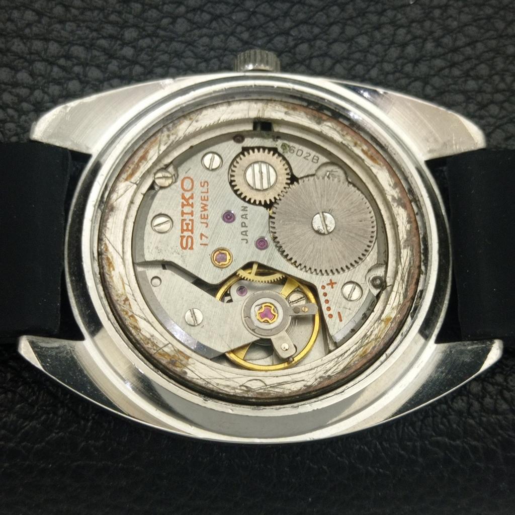 VINTAGE SEIKO HAND-WINDING 6602B JAPAN MENS ORIGINAL DIAL WATCH A703931-1