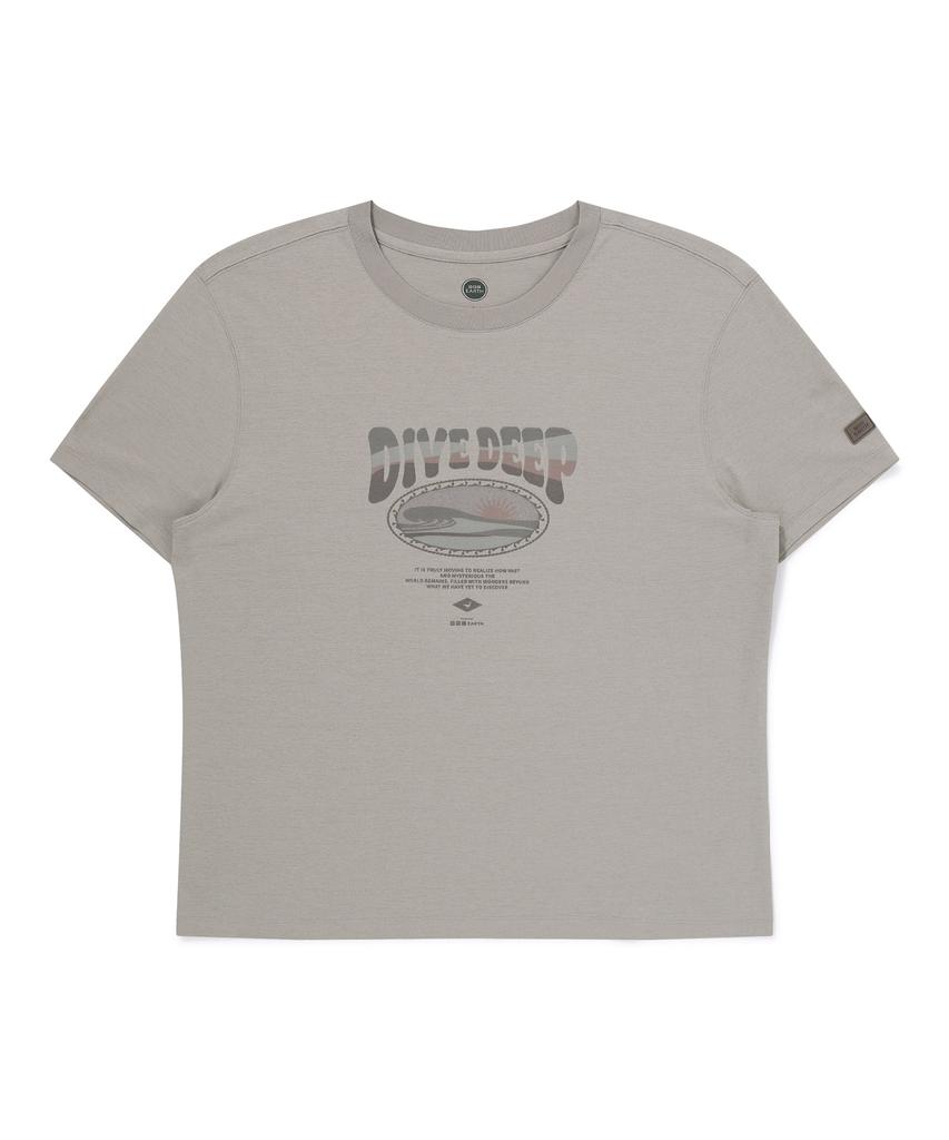 BBC EARTH Ocean Policott T-Shirt Light Ash Grey