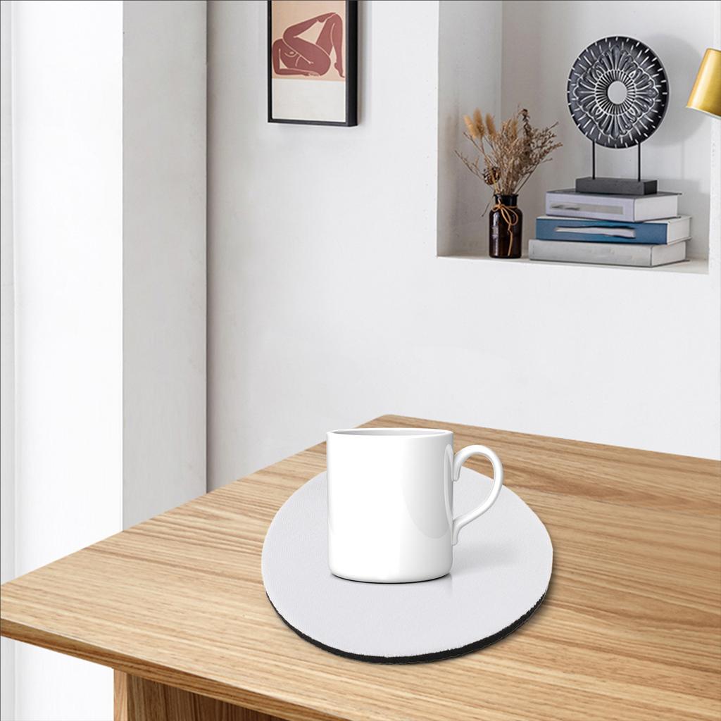 10pcs Sublimation Blank Cup Coasters Bulk Round Blank Cup Mat Rubber For Sublimation Transfer Heat DIY Crafts