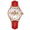 ORKINA Women's Automatic Mechanical Watch Fashion Diamond Love Hollow Design Mesh Stainless Steel Strap Wristwatch MG090