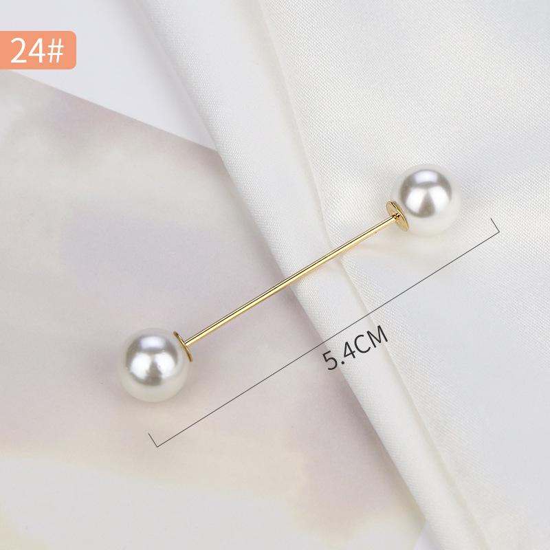Pearl Anti-Exposure Brooch: Women's Waist-Cinching Pin & Clothing Decoration