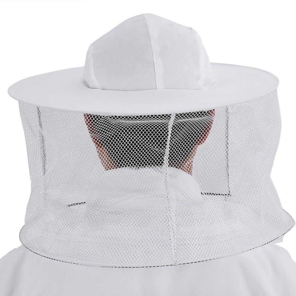 Profesionální včelařský oblek Oblek na včelaření Prodyšný Ochranný oblek Overal Elastická manžeta Zip Odpuzující včely Oblečení