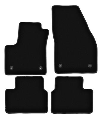 Alfombrillas básicas de terciopelo negro para: Monovolumen Opel Meriva B (2010-2017)