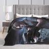 Leon S. Kennedy Video Game Residents Evils 4 Warm Soft Blankets  Kids Plush Throw Blanket Funny Flannel Bedspread Sofa Bed Cover