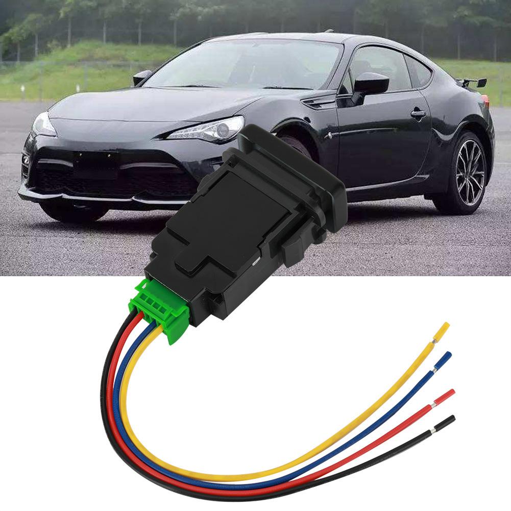 Push Toggle 12V 4-pole with LED Backlight Indicator Light for