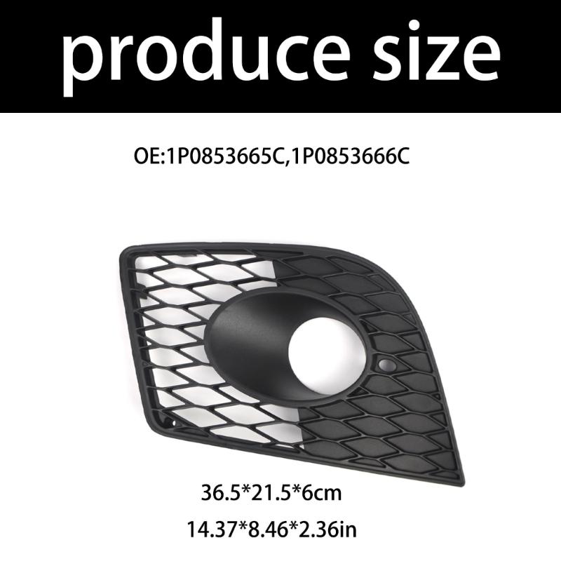 Left/Right Front Outer Bumper Grille for Cupra 2005-2012 1P0853665C 1P0853666C Fog Light Grill Automotive Accessories