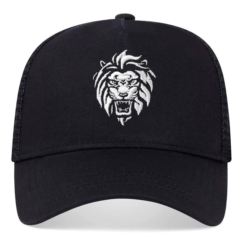 Unisex Lion Head Embroidery Baseball Net Caps Spring and Summer Outdoor Adjustable Casual Hats Sunscreen Hat Sports Cap