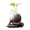 Stylish Ceramic Pothos Hydroponic Flower Pot Vase for Home Decor