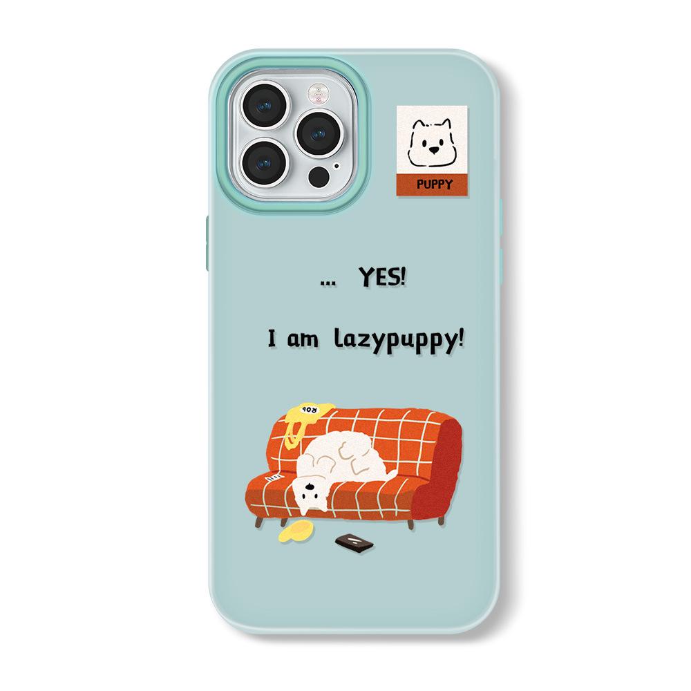 Zhitai Cartoon Jelly Skin Case for iPhone 11/12/14 Pro Max and Apple 15/16.