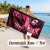 Custom Name Large Beach Towel,Travis Scott Quick Absorbent Towel For Outdoor Travel Poolside