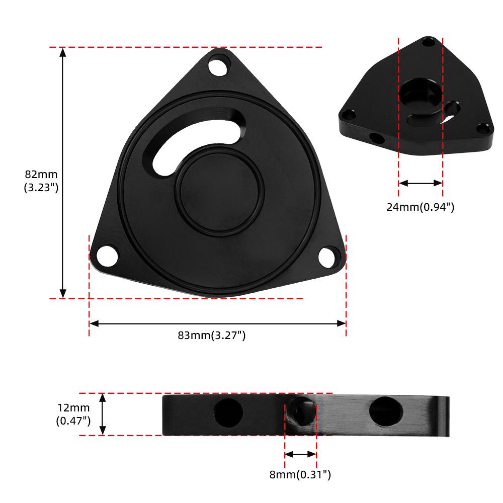 Aluminum Turbocharger Exhaust Valve Gasket for 2015-2021 Honda Civic 1.5T BOV