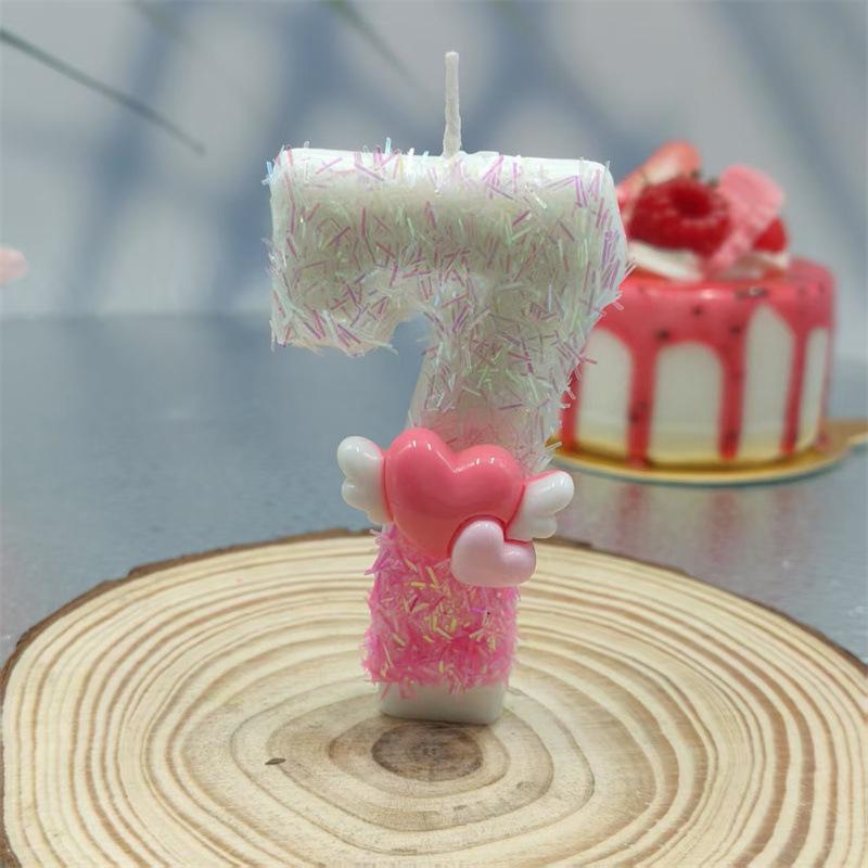 Creative Shapes, Brilliant Colors, Arrow-piercing Digital Candles, Birthday Cake Decorations, Various Specifications
