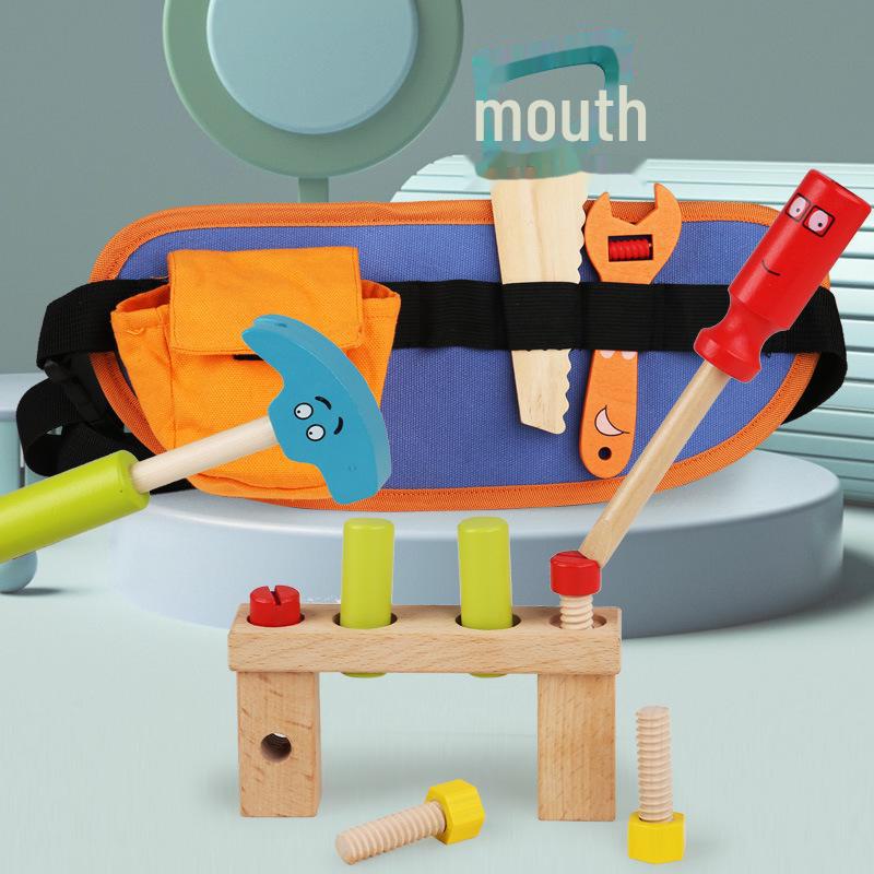 Children's Toolbox: Car Puzzle Set with Screw Nut Disassembly for Construction Play