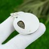Anniversary Gift For Her Natural Chrysocolla Gemstone Pendant 925 Silver