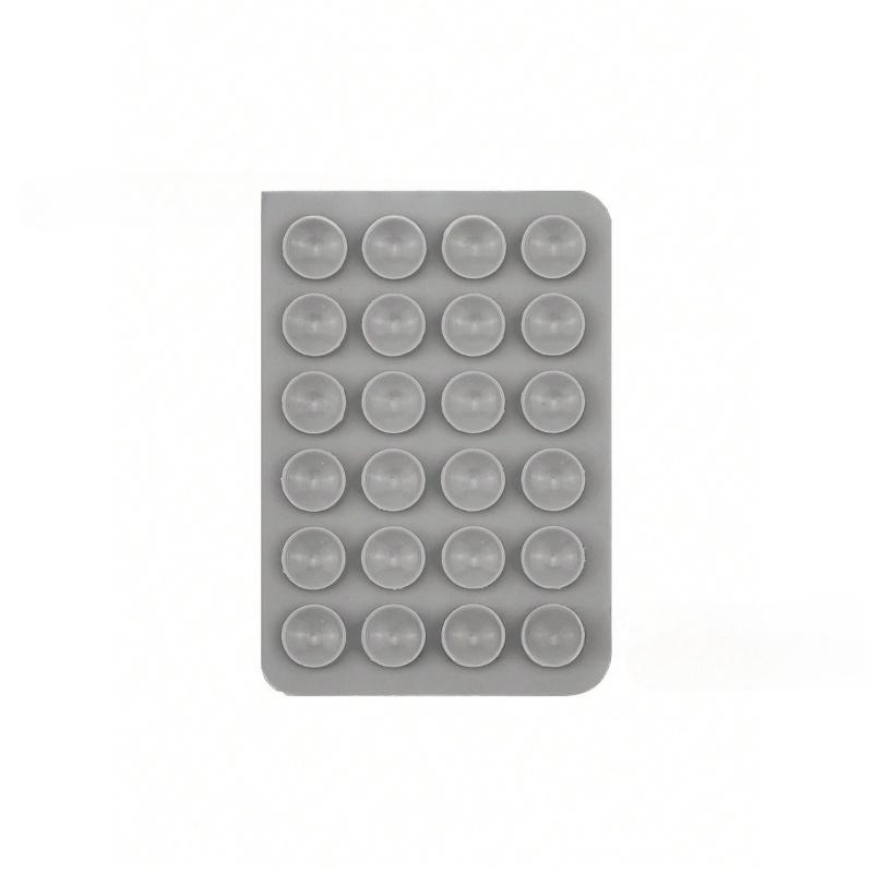 1pcs Multifunctional Mobile Phone Silicone Suction Cup 24 Square Mobile Phone Single-Sided Case AntiSlip Holder Mount Suction