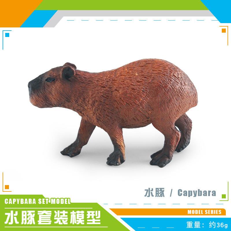 Realistic Pvc Capybara Model Set With Four Unique Designs For Home Office Decor