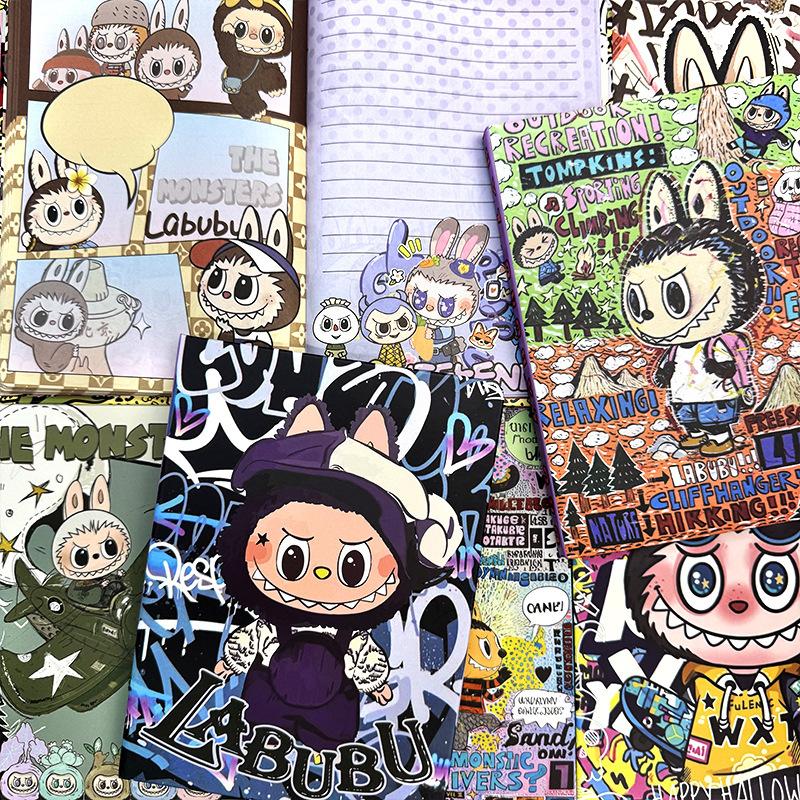 Graffiti A5 Color Page Hard Shell Notebook Cute Cartoon Handbook Student Notes