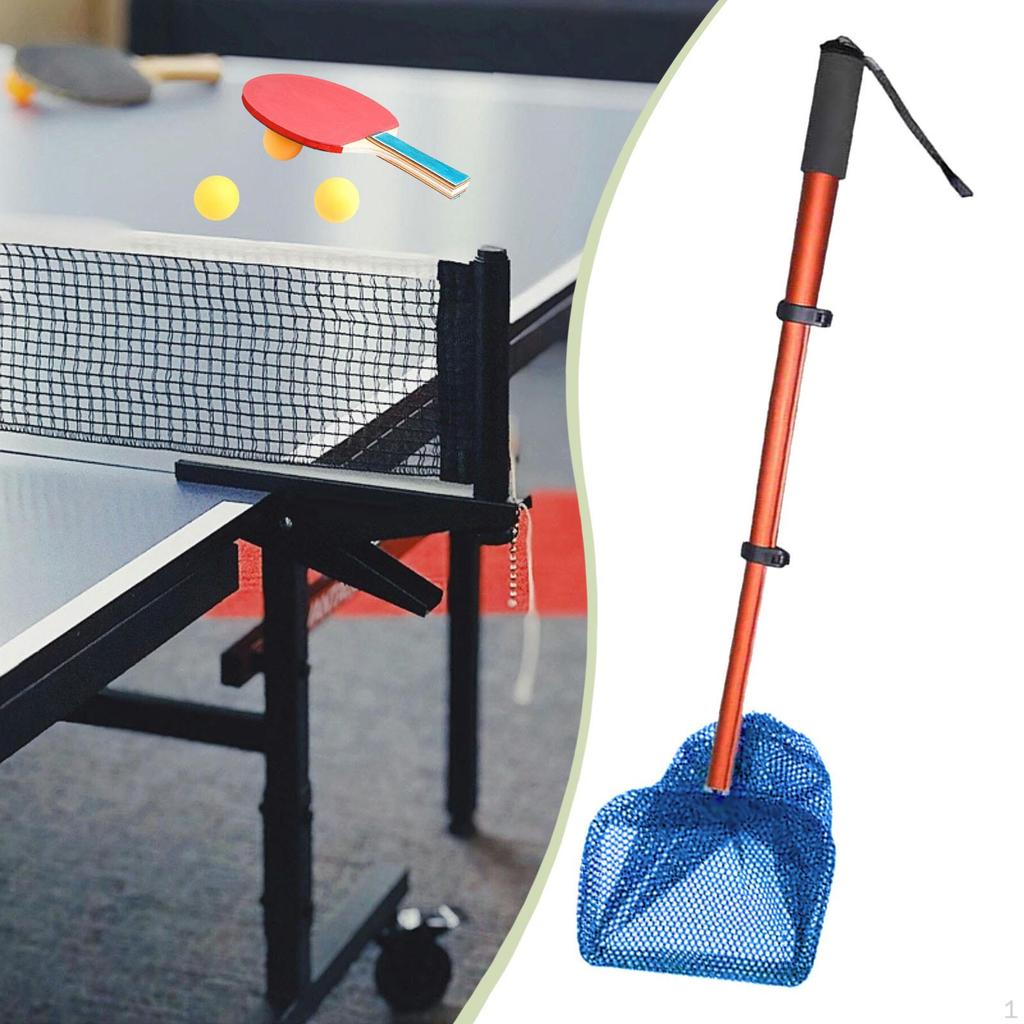 Raccoglitore Palline da Tennistavolo Rete Telescopica Pong Raccoglitore Lunghezza Regolabile Portatile Estensibile