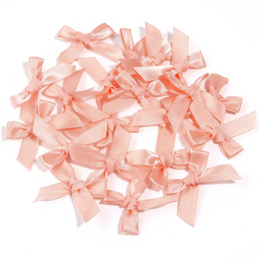 50pcs 4*3.5cm Colorful Ribbon Bows Small Size Polyester Handmade Bowknot For DIY Wedding Christmas Party Gift Bouquet Decoration