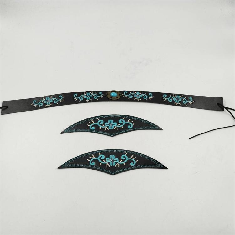 Blumenhütebänder Dekorative Stickerei für Cowboyhüte Stroh-Fedora und Panama-Stile Ersatz